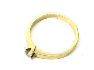 anillo oro 18k con piedra