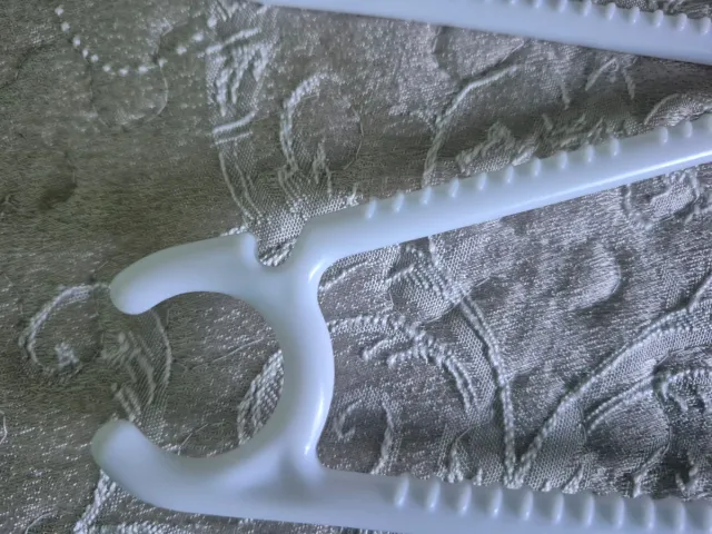 Lote 10 Perchas Plástico Blancas