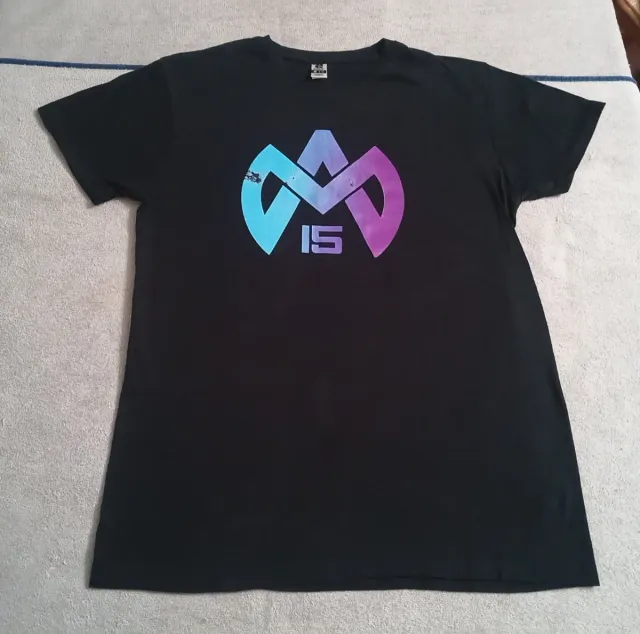 Camiseta manga corta, negra marca "Roly" talla "M"