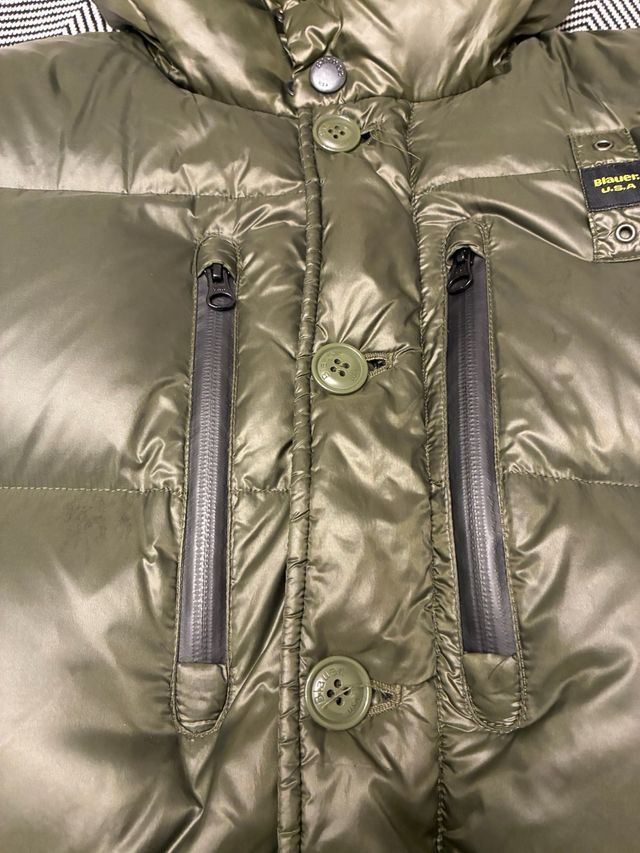 Chaqueta Blauer verde oliva acolchada,