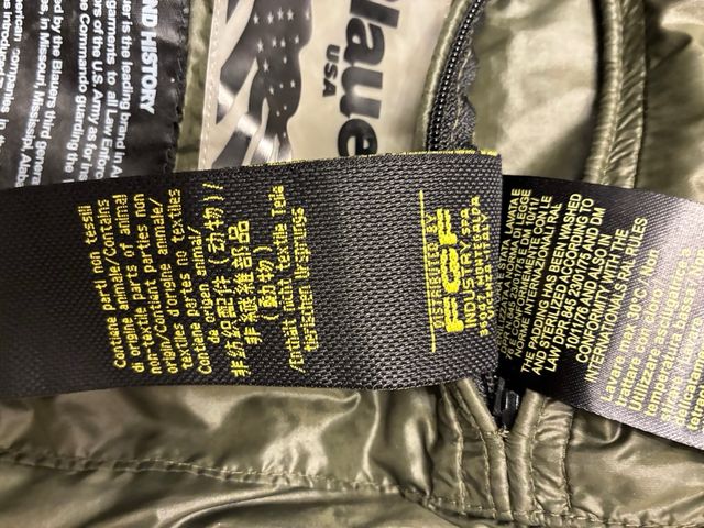 Chaqueta Blauer verde oliva acolchada,