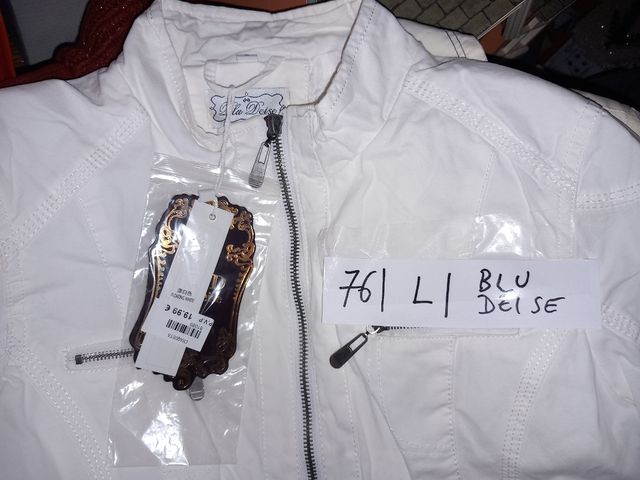 76- Chaqueta blanca L - Blu Deise