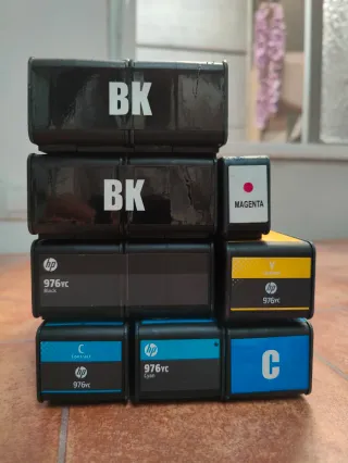 Lote 8 Tintas HP 976YC
