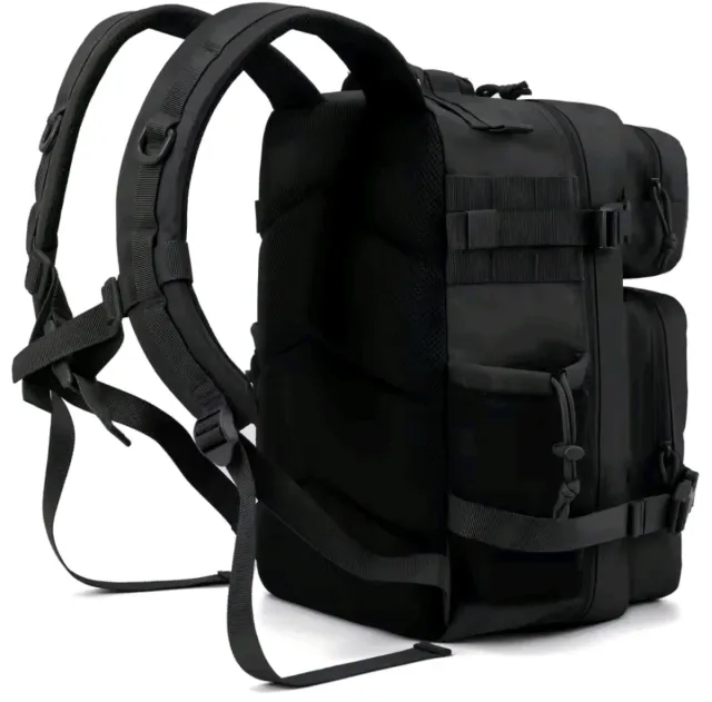 Mochila Táctica 25L Negra Nueva