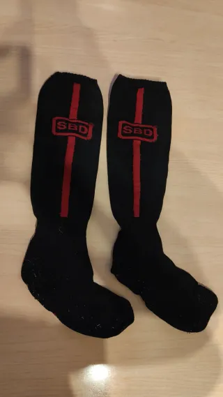 Calcetines SBD Competición Negro/Rojo, Talla M