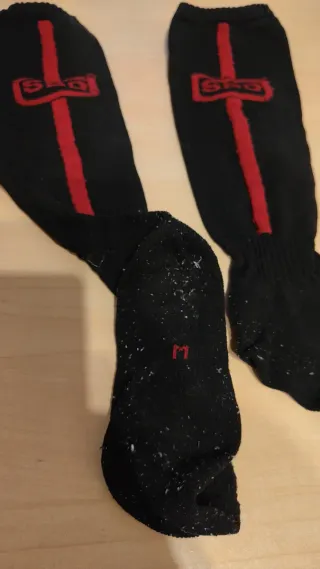 Calcetines SBD Competición Negro/Rojo, Talla M