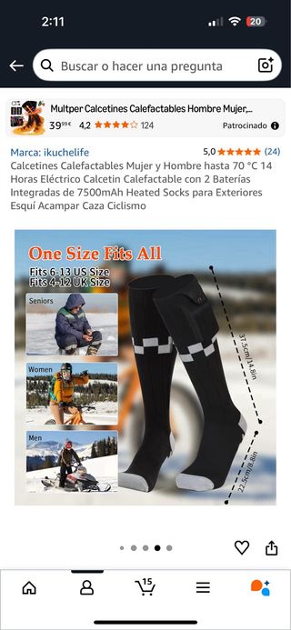 Calcetines térmicos nuevos en caja