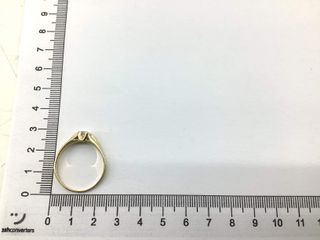 anillo oro 18k con piedra con circonita