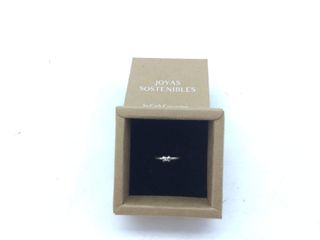 anillo oro 18k con piedra con diamante