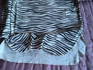 Camiseta de manga larga con estampado de cebra