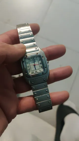 Reloj Cartier Paris 925 Argent Plaque 20m swiss