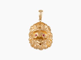 colgante oro 18k con piedra con circonita