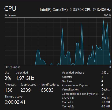 HP i5 3570K | 32GB RAM | GT 730 4GB | SSD 480GB