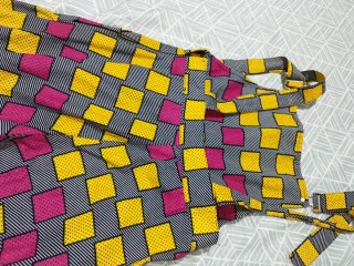 Peto largo estampado cuadros