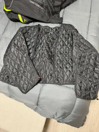 Chaqueta Moto Cordura Negra y Flúor nueva