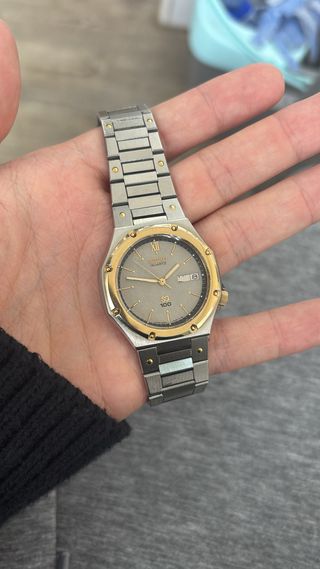 Seiko SQ100 1975 Oro y Plata