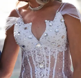 Vestido de Novia Princesa Brillante incluye cancán