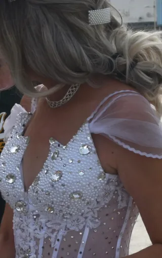 Vestido de Novia Princesa Brillante incluye cancán