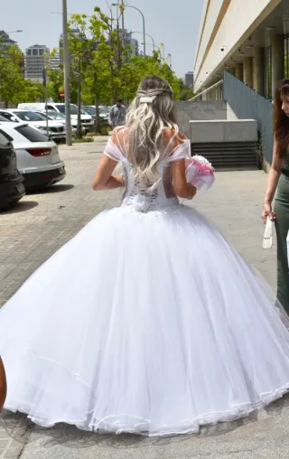 Vestido de Novia Princesa Brillante incluye cancán