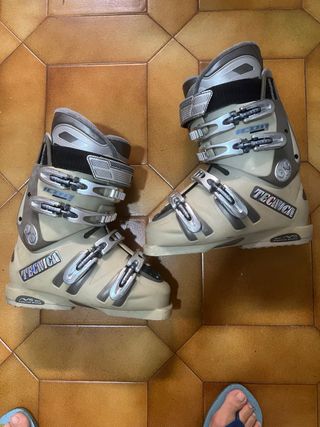 Botas de nieve Tecnica beige/plata
