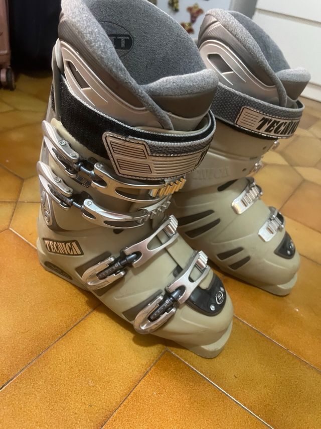 Botas de nieve Tecnica beige/plata