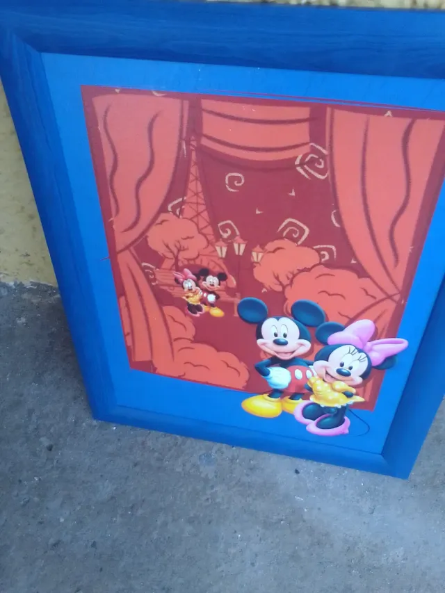 Cuadro decorativo Mickey y Minnie