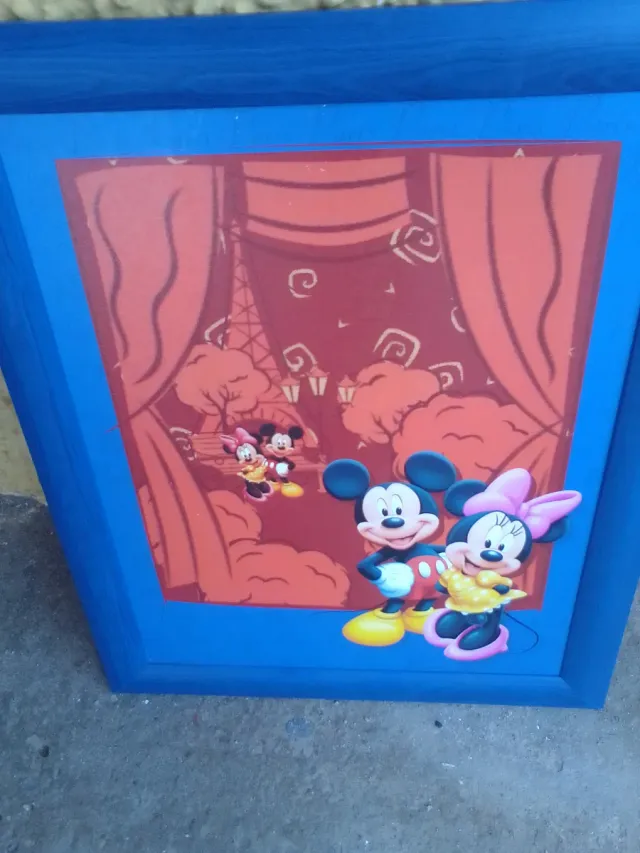 Cuadro decorativo Mickey y Minnie