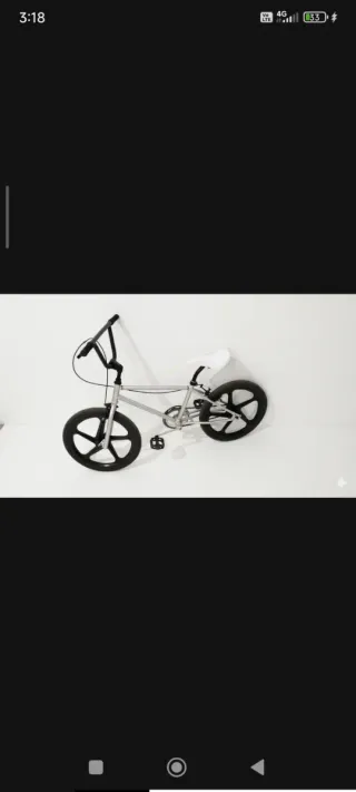 Bicicleta BMX Vintage Retro Plata