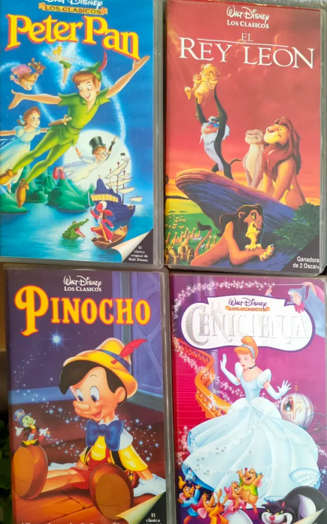 Pack 4 Películas Disney VHS Clásicos