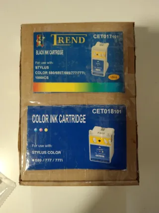 Cartuchos Tinta TREND T017BK + T018 Color
