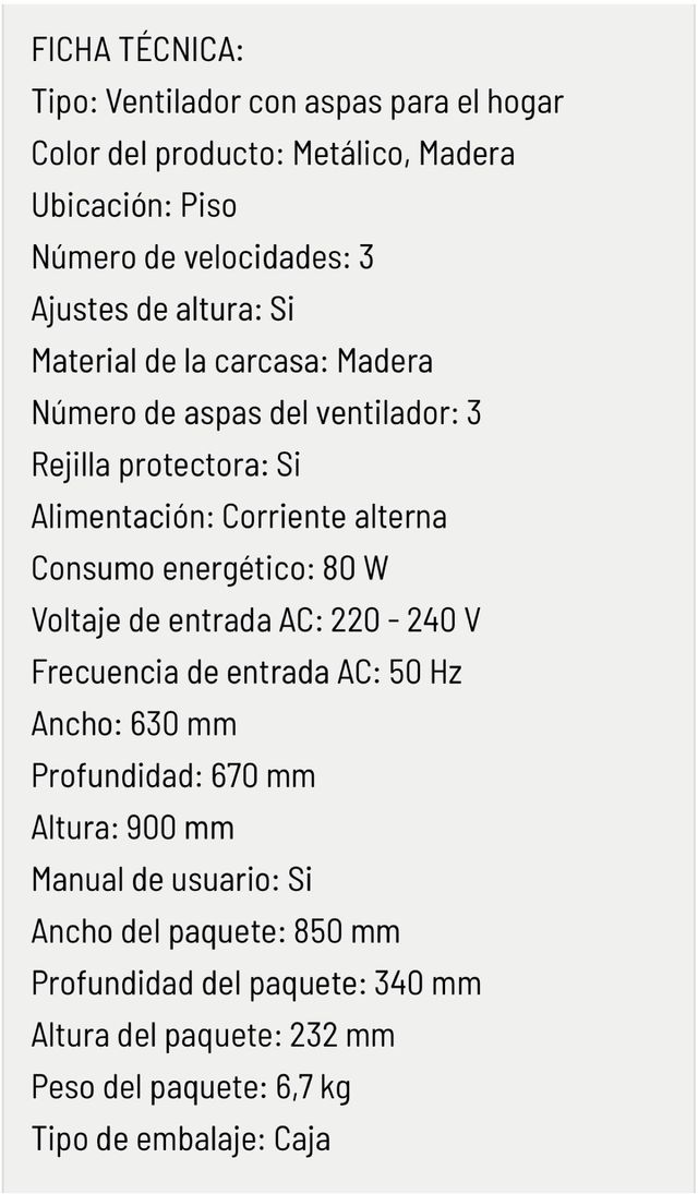 Ventilatore da terra Hollywood Energy Silence