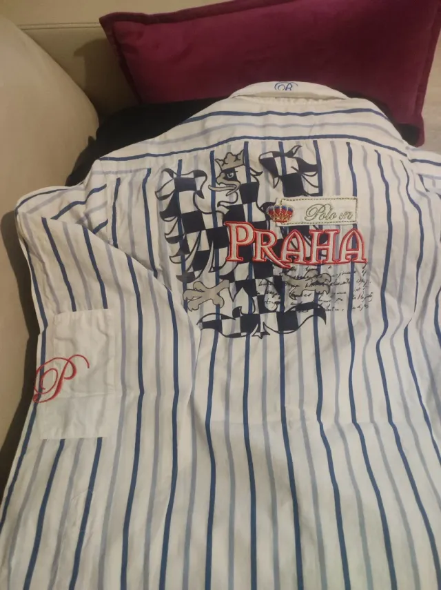 Camisa manga larga La Martina Rayas Talla L Hombre