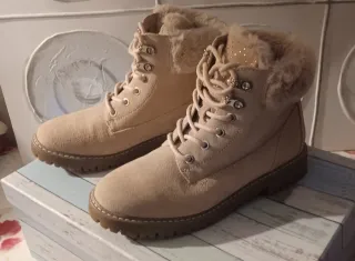 Botas Beige/Rosa Impecables