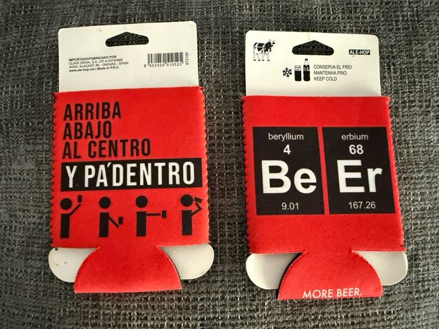 Enfriadores para latas de 33 cl o botellas.