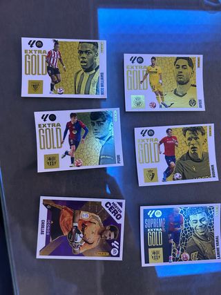 Cromos Fútbol EA Sports Extra Gold Panini