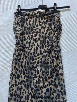 Falda Pull&Bear Animal Print Talla XS