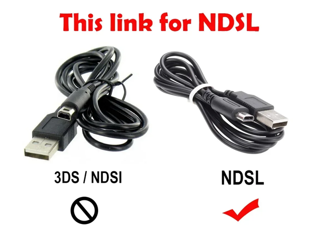 Cavo USB Alimentazione per Nintendo DS Lite