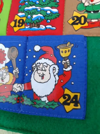 Calendario Avvento Albero Natale Feltro