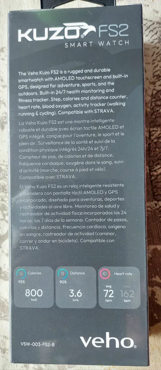 Smartwatch Kuzo F2-S Preto