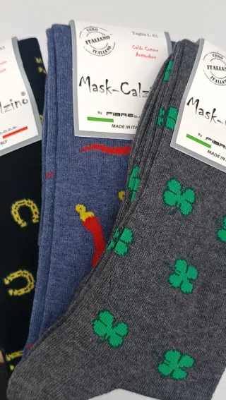 Set 3 paia calze uomo Mask-Calzino