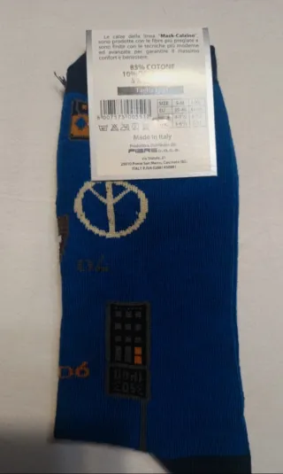 Set Calze Mask-Calzino Fantasia Vintage Taglia L