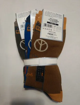 Set Calze Mask-Calzino Fantasia Vintage Taglia L