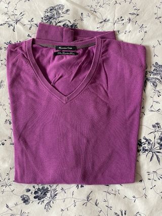 Jersey Massimo Dutti Morado Talla M