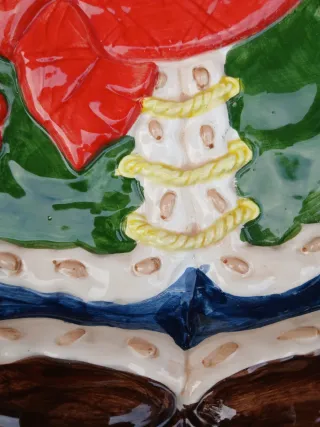 Ciotola decorativa orsetto natalizio