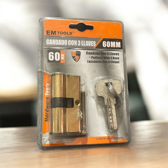 Candado 60MM con 3 llaves