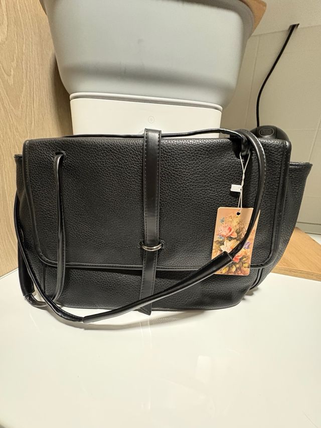 Bolso Negro Elegante Bandolera/Hombro