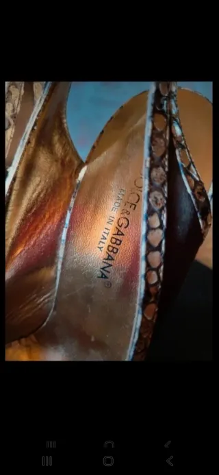 Sandali Dolce & Gabbana raso rettile