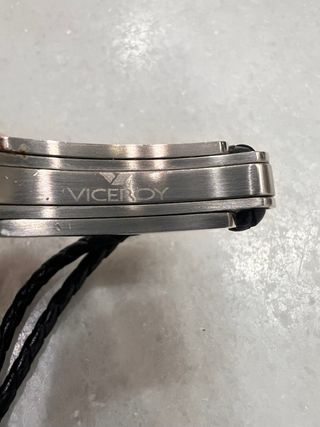 Pulsera Viceroy Trenzada Negra y Plata