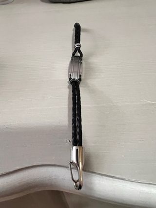 Pulsera Viceroy Trenzada Negra y Plata