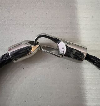 Pulsera Viceroy Trenzada Negra y Plata